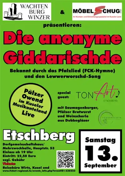 Päzer Owend Die anonyme Giddarischde live in Etschberg am 13.09.2025 Päzer Owend Die anonyme Giddarischde live in Etschberg am 13.09.2025